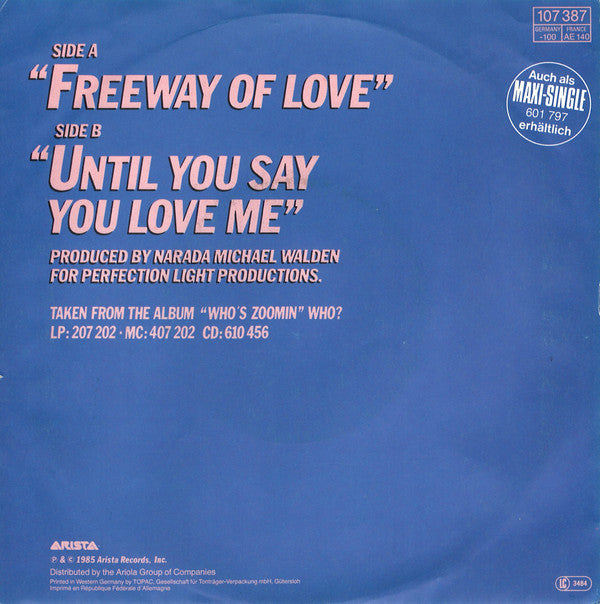 Aretha Franklin -Freeway Of Love