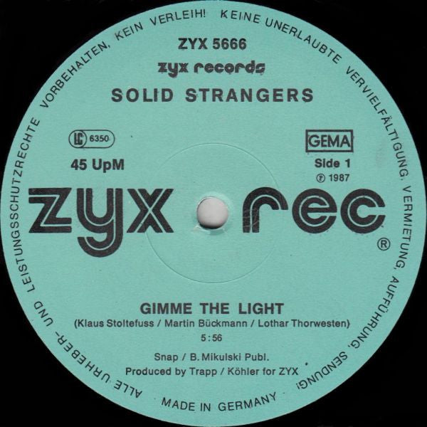 Solid Strangers -Gimme The Light