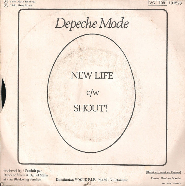 Depeche Mode -New Life / Shout!