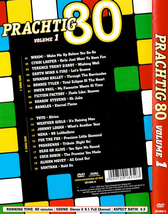 Various -Prachtig 80 Volume 1 - 20 Videoclips