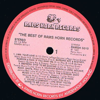 Various -The Best Of Rams Horn Records