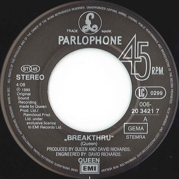 Queen -Breakthru