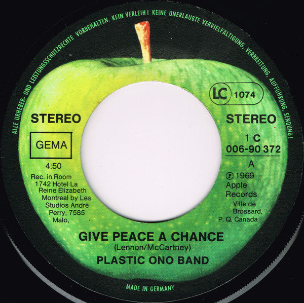 Plastic Ono Band* -Give Peace A Chance