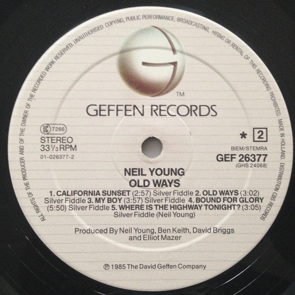 Neil Young -Old Ways