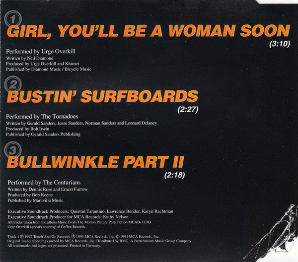 Urge Overkill -Girl, You'll Be A Woman Soon