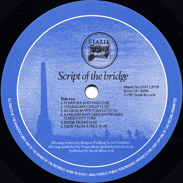The Chameleons -Script Of The Bridge