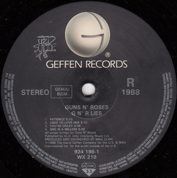 Guns N' Roses -G N' R Lies