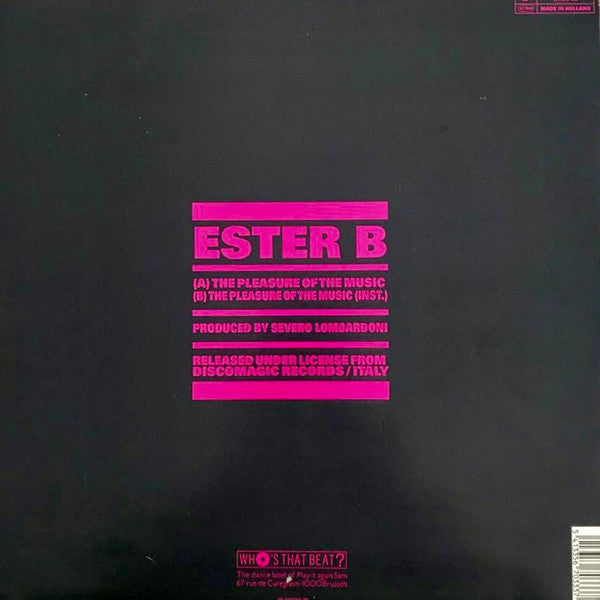 Ester B -The Pleasure Of The Music