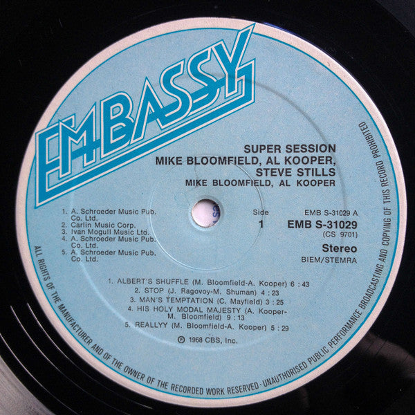 Mike Bloomfield / Al Kooper / Stephen Stills -Super Session