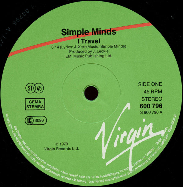 Simple Minds -I Travel