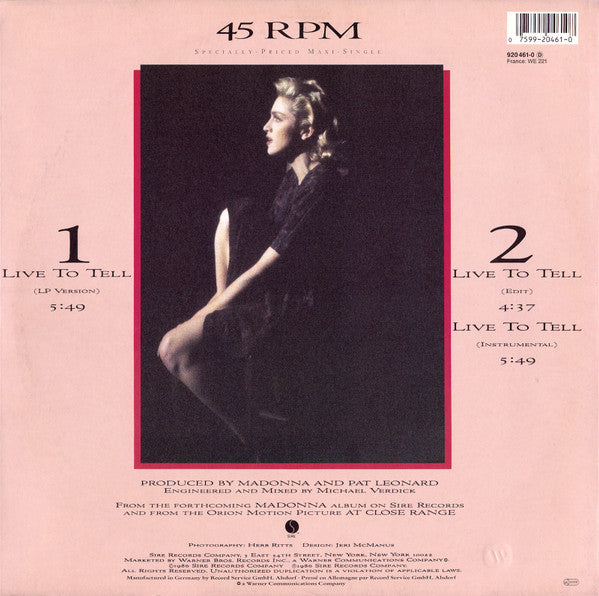 Madonna -Live To Tell