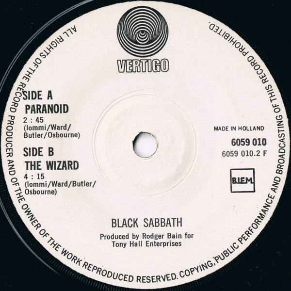Black Sabbath - Paranoid / The Wizard