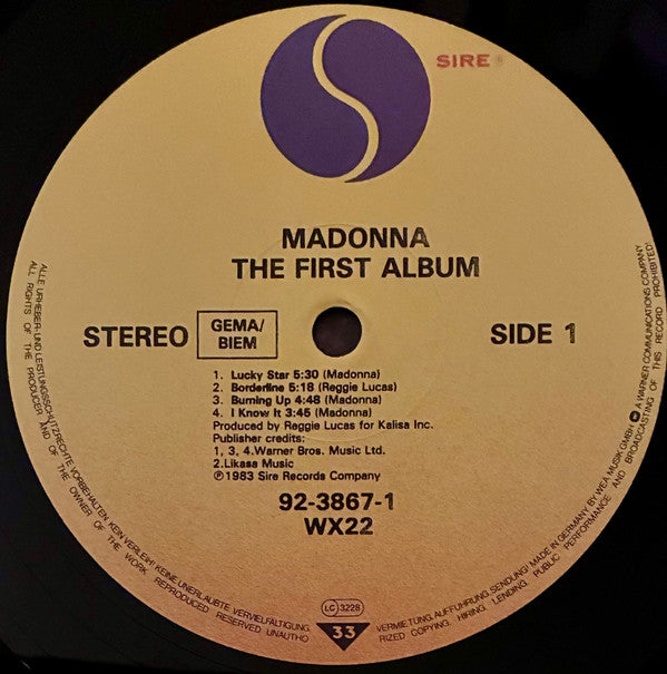 Madonna -The First Album