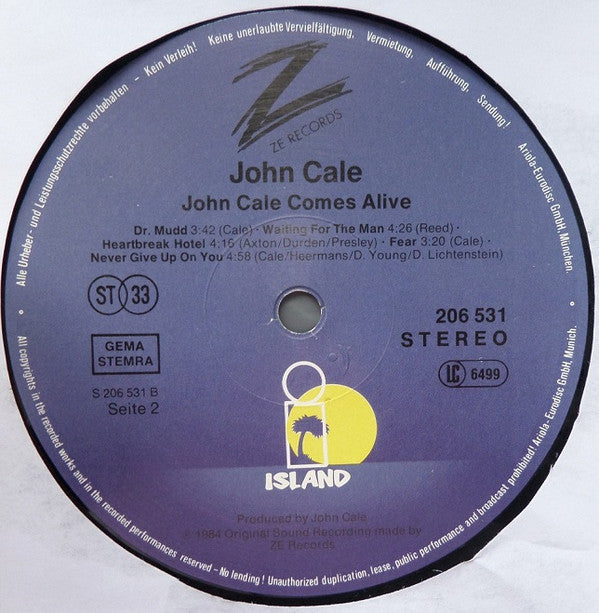 John Cale -John Cale Comes Alive