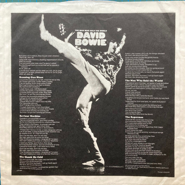 David Bowie -The Man Who Sold The World