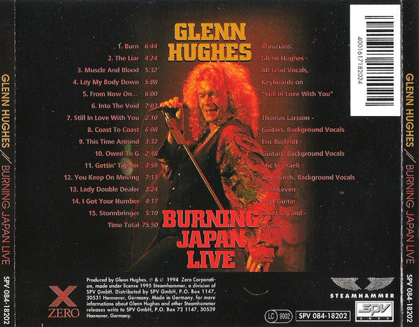 Glenn Hughes -Burning Japan Live