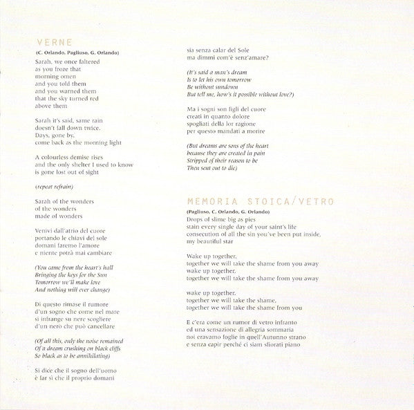 Novembre -Materia