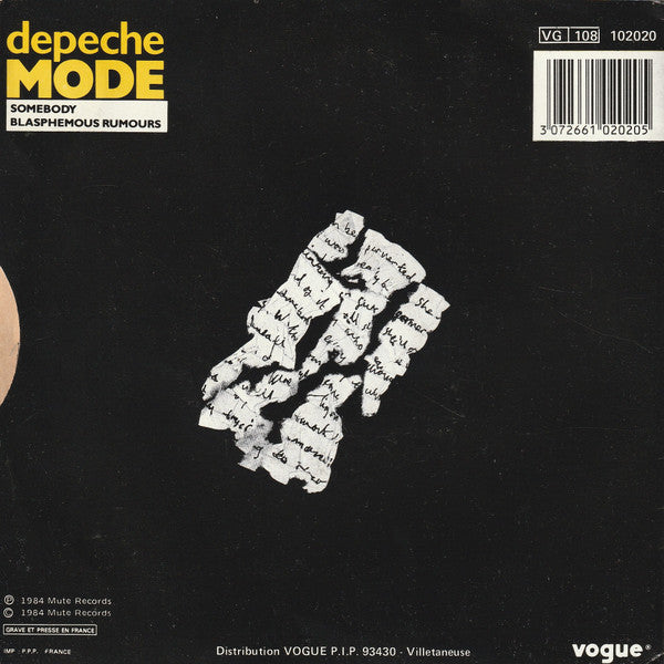 Depeche Mode - Blasphemous Rumours / Somebody