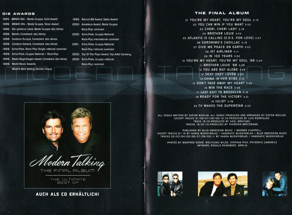 Modern Talking -The Final Album - The Ultimate DVD