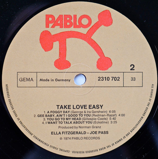 Ella Fitzgerald - Joe Pass - Take Love Easy