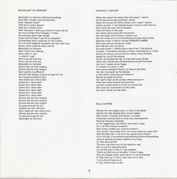 Captain Beefheart & His Magic Band* -Trout Mask Replica