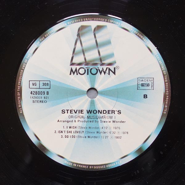 Stevie Wonder - Stevie Wonder's Original Musiquarium 1