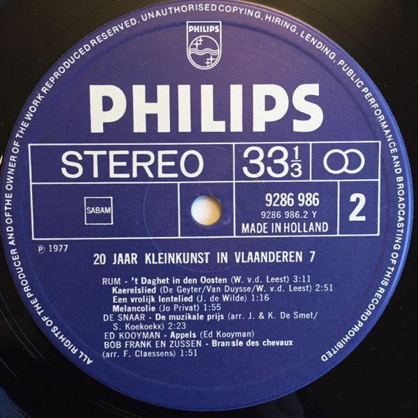 Various -20 Jaar Kleinkunst In Vlaanderen