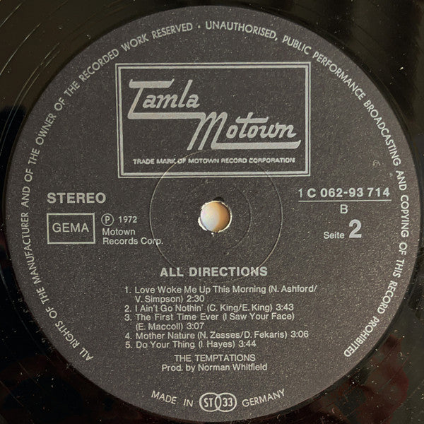 The Temptations - All Directions