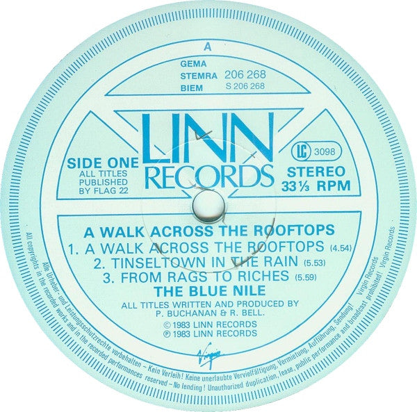 The Blue Nile -A Walk Across The Rooftops