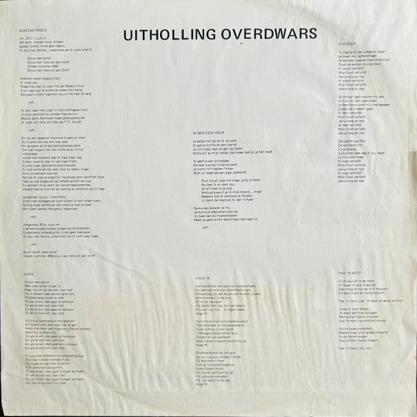Various -Uitholling Overdwars