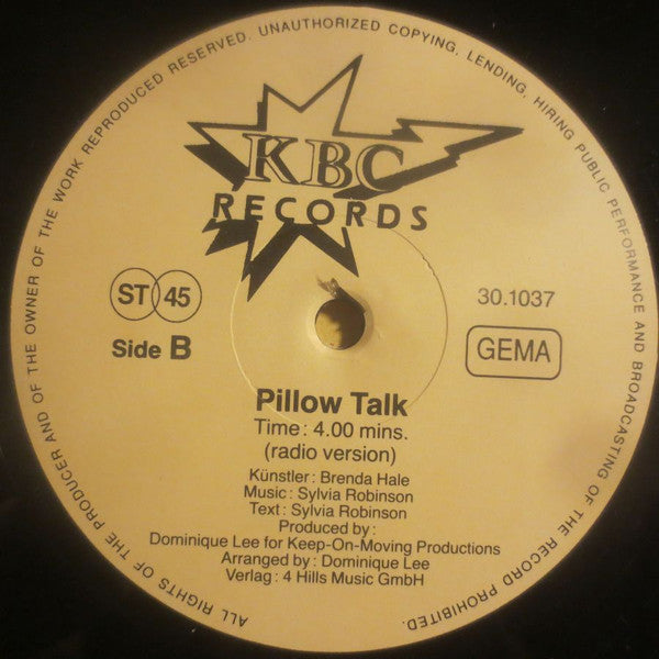 Brenda Hale - Pillow Talk