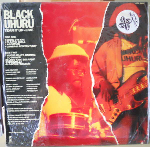 Black Uhuru -Tear It Up - Live