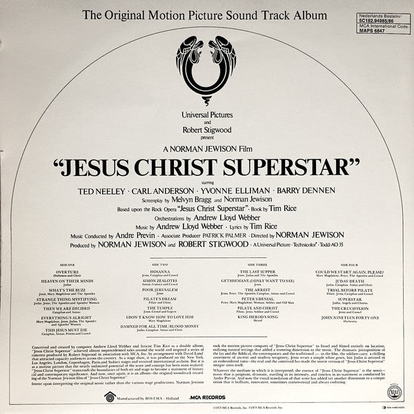 Various -Jesus Christ Superstar (The Original Motion Picture Sound Track Album)