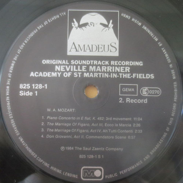 Academy Of St. Martin-in-the-Fields*, Neville Marriner* -Amadeus (Original Soundtrack Recording)