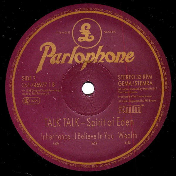 Talk Talk -Spirit Of Eden