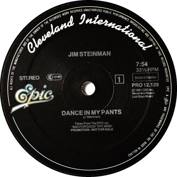 Jim Steinman With Karla DeVito -Dance In My Pants