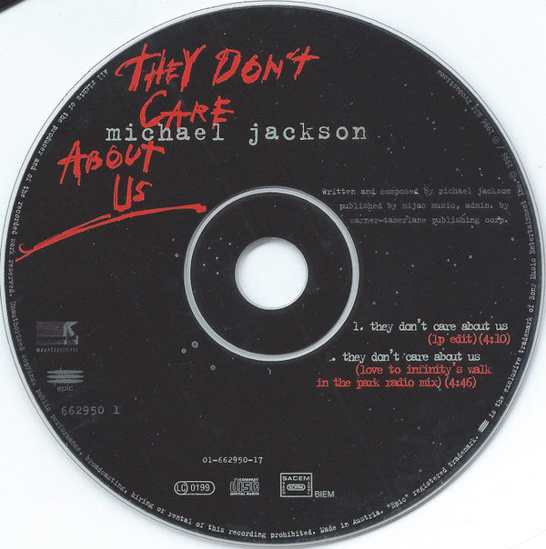 Michael Jackson -They Don't Care About Us