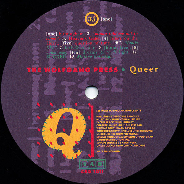 The Wolfgang Press -Queer
