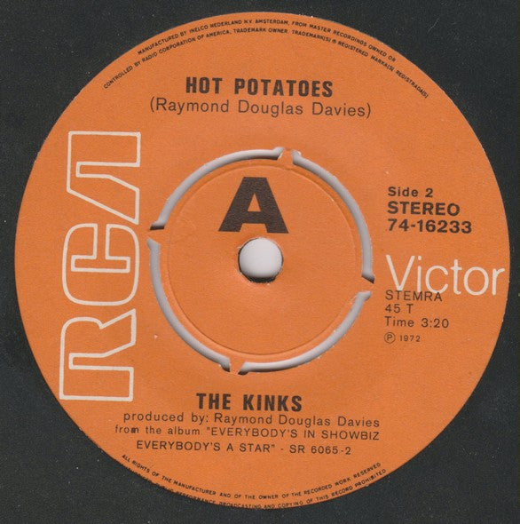 The Kinks -Celluloid Heroes / Hot Potatoes
