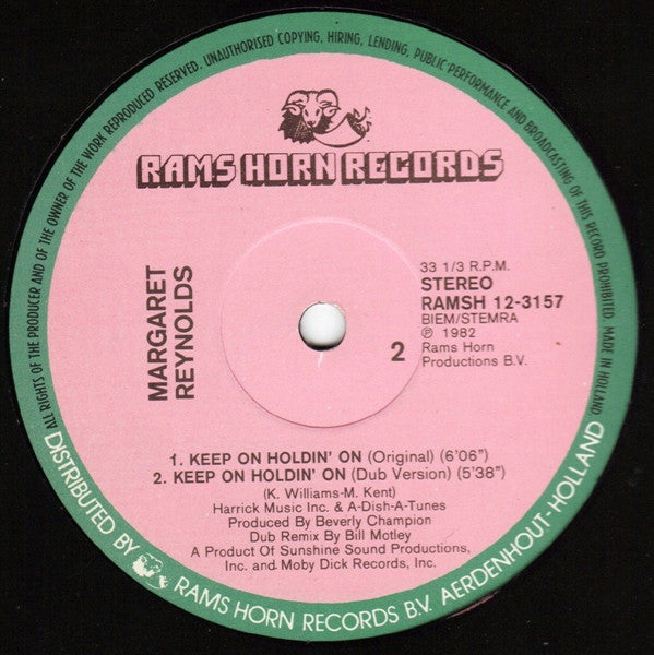 Margaret Reynolds -Keep On Holdin' On