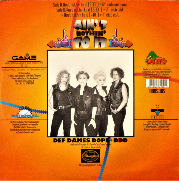 Def Dames Dope -Ain't Nothin' To It