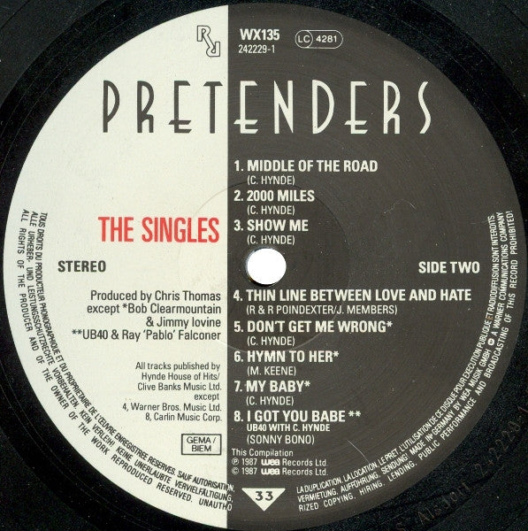 Pretenders* -The Singles