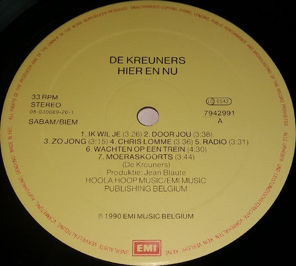 De Kreuners -Hier En Nu