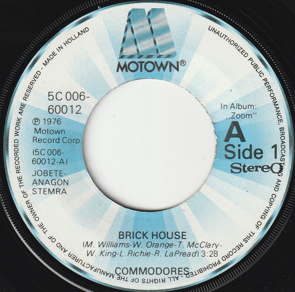 Commodores - Brick House