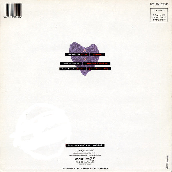 Erasure -Who Needs Love Like That