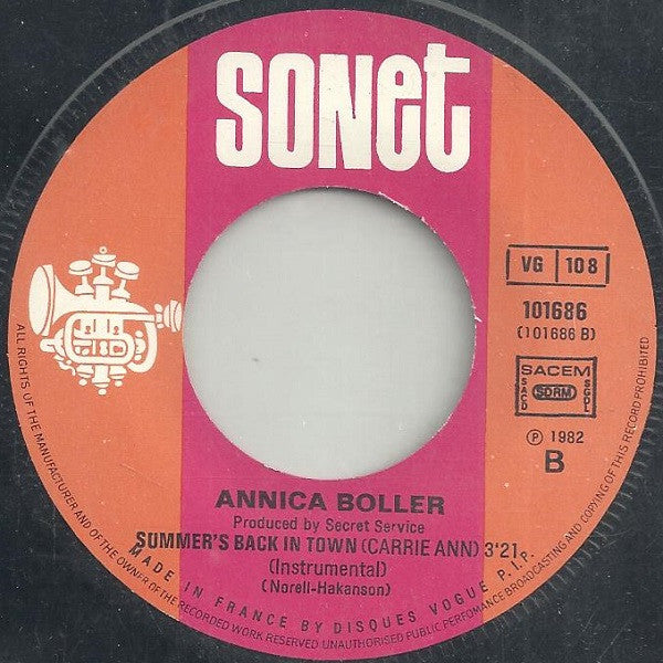 Annica Boller -Summer's Back In Town (Carrie Ann)
