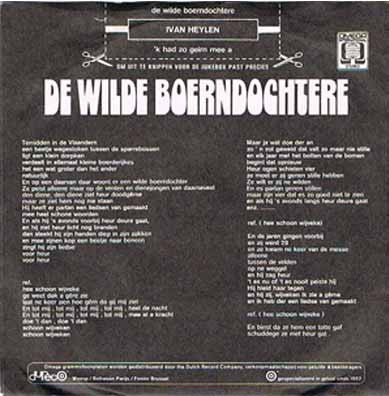 Ivan Heylen -De Wilde Boerndochtere