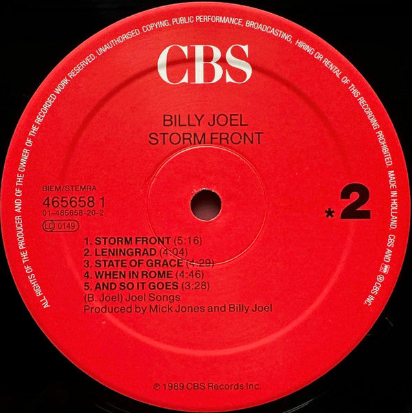 Billy Joel -Storm Front