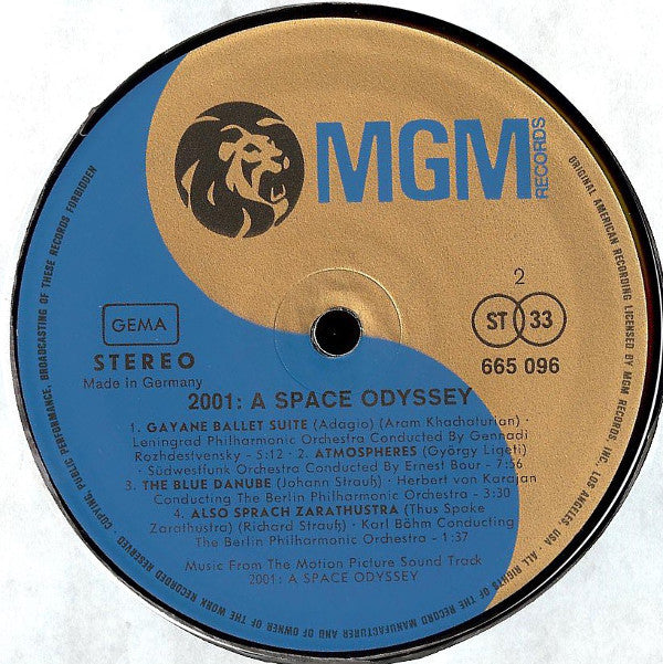 Various -2001: A Space Odyssey (Music From The Motion Picture Sound Track)