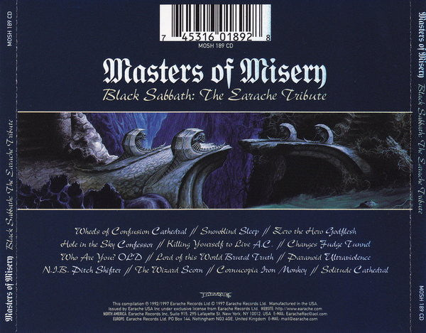 Various -Masters Of Misery - Black Sabbath: The Earache Tribute